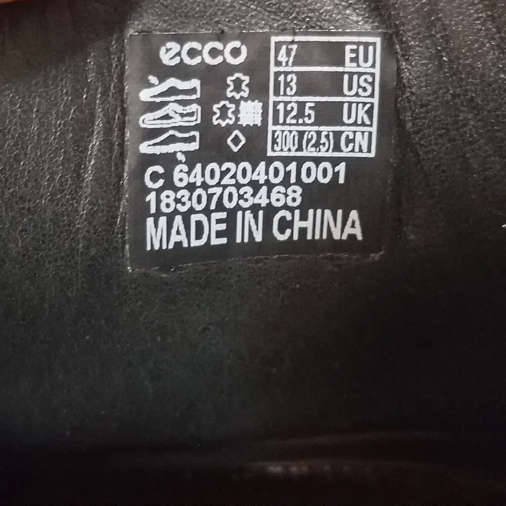 Ecco Metropole London Loafers Dress Shoes Mens Sz 13-13.5 US 47 EU Black Leather